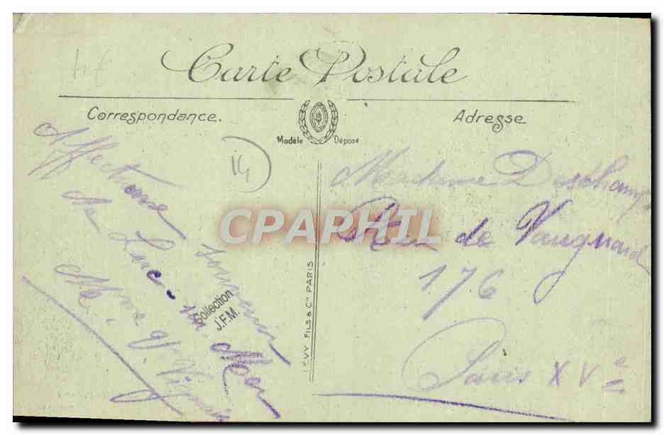 CPA Luc Sur mer la plage vers Lion — Verso