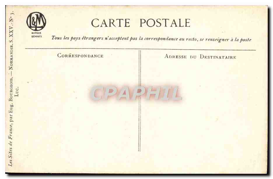 CPA Luc Sur mer — Verso
