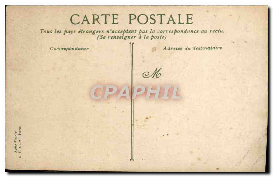 CPA Luc sur mer la digue — Verso