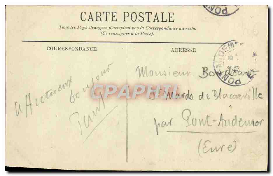 CPA Luc sur mer sur la digue — Verso