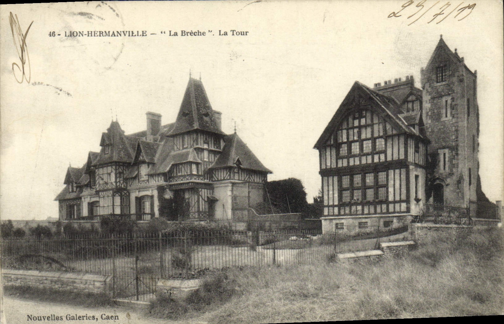 CPA Lion Hermanville La Breche la tour