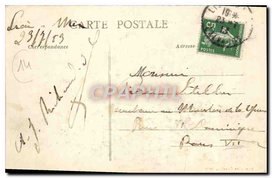 CPA Lion Hermanville La Breche la tour — Verso