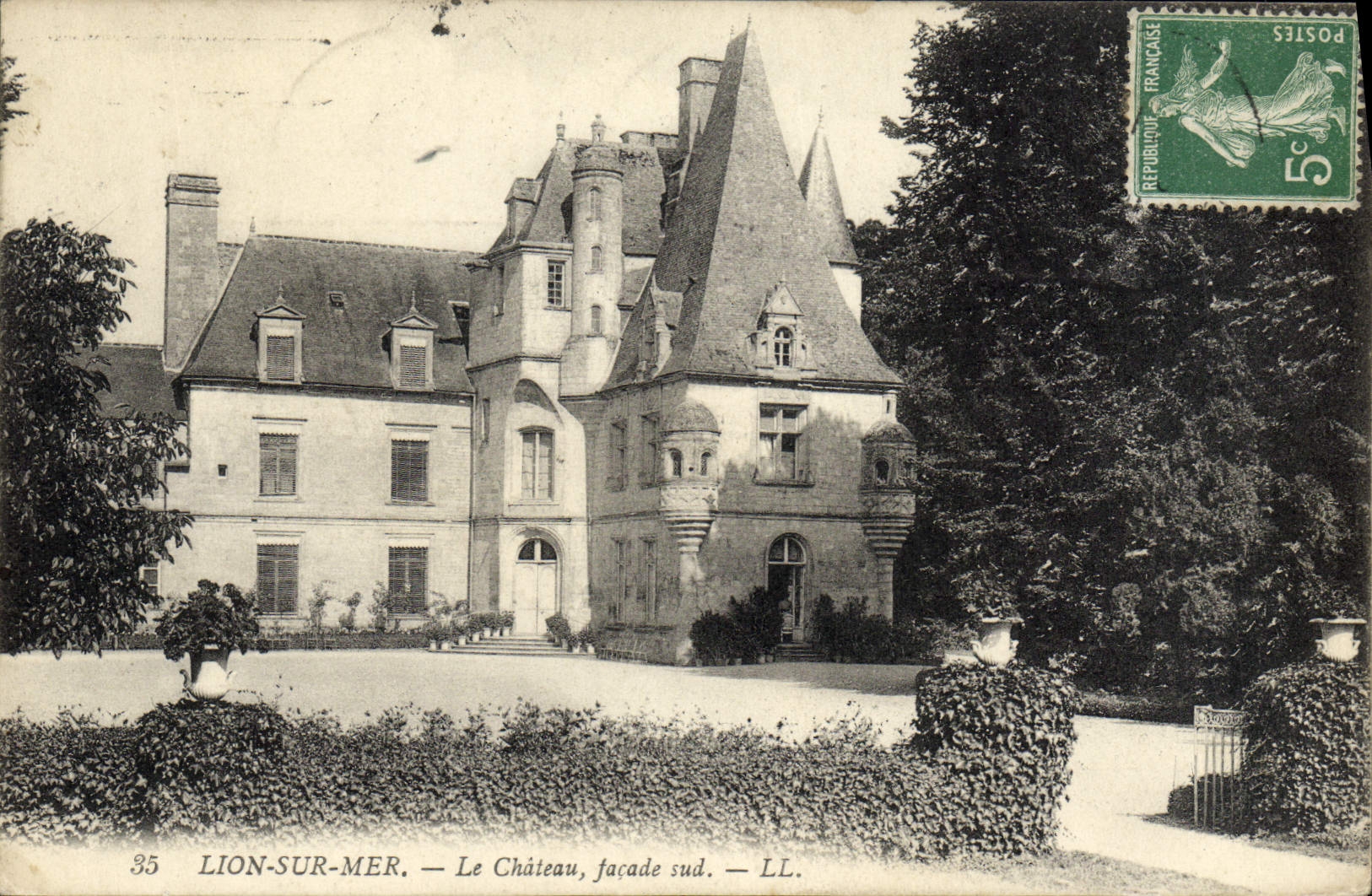 CPA Lion sur mer le chateau Facade Sud