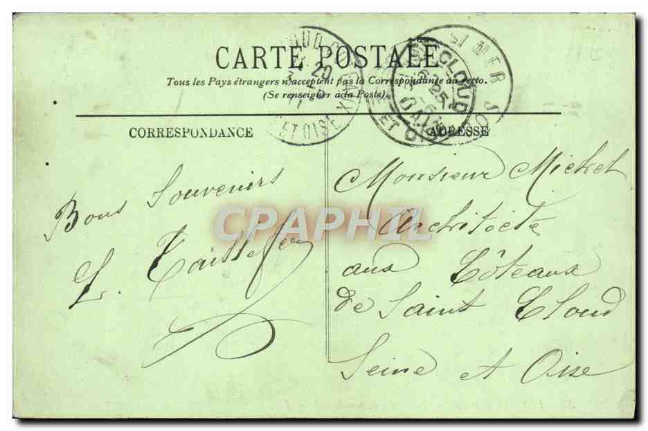 CPA Lion sur mer le chateau Facade Sud — Verso