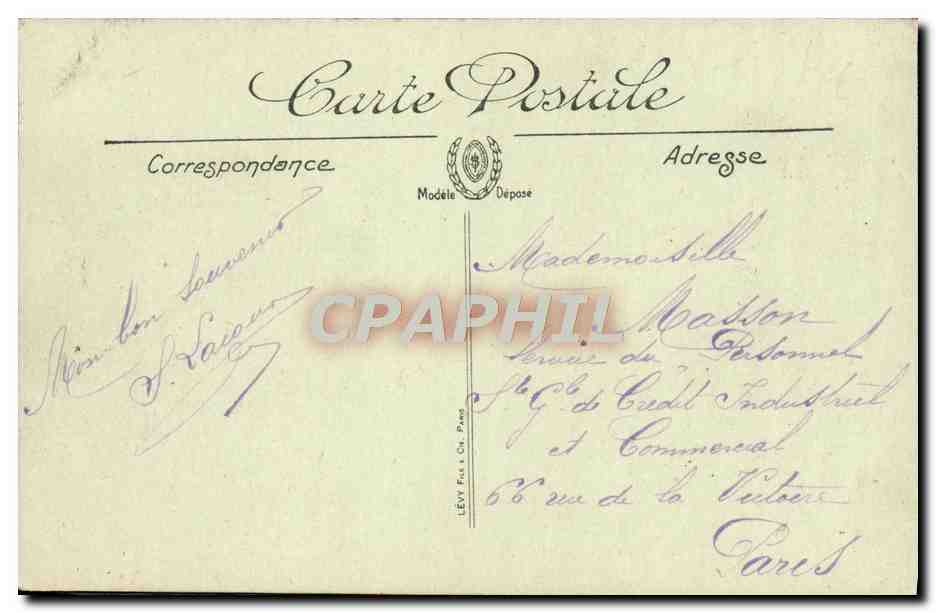 CPA Lion sur mer Bout de digue Cote d'Hermanville  — Verso