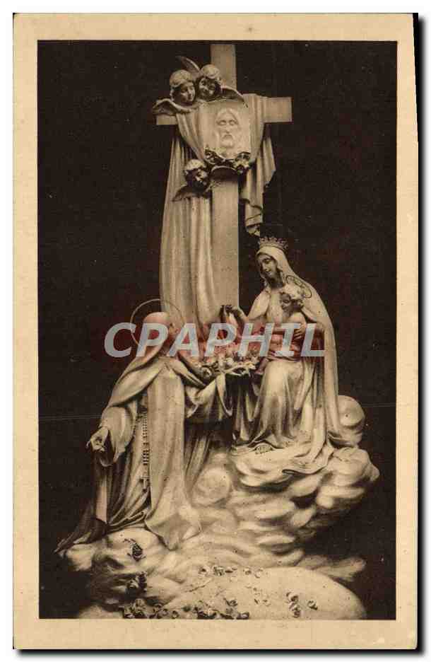 La Chapelle des Carmélites de Laxeux — Groupe sculpté dominant l'autel principal — éditeur non visible