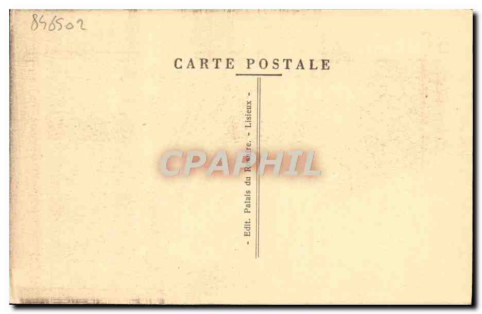CPA Lisieux Chapelle et statue du carmel — Verso