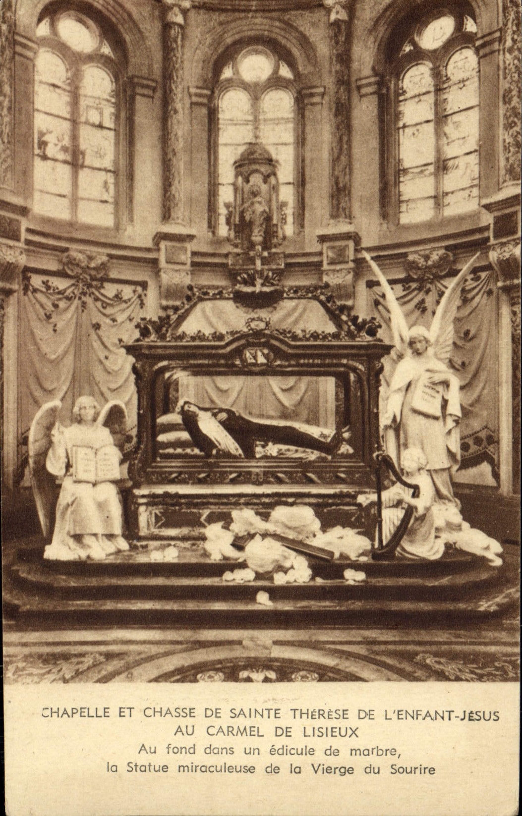 Kapelle und Reliquiare der hl. Thérèse des Kindes Jesu — am Carmel von Lisieux — CPAPHIL N° 41