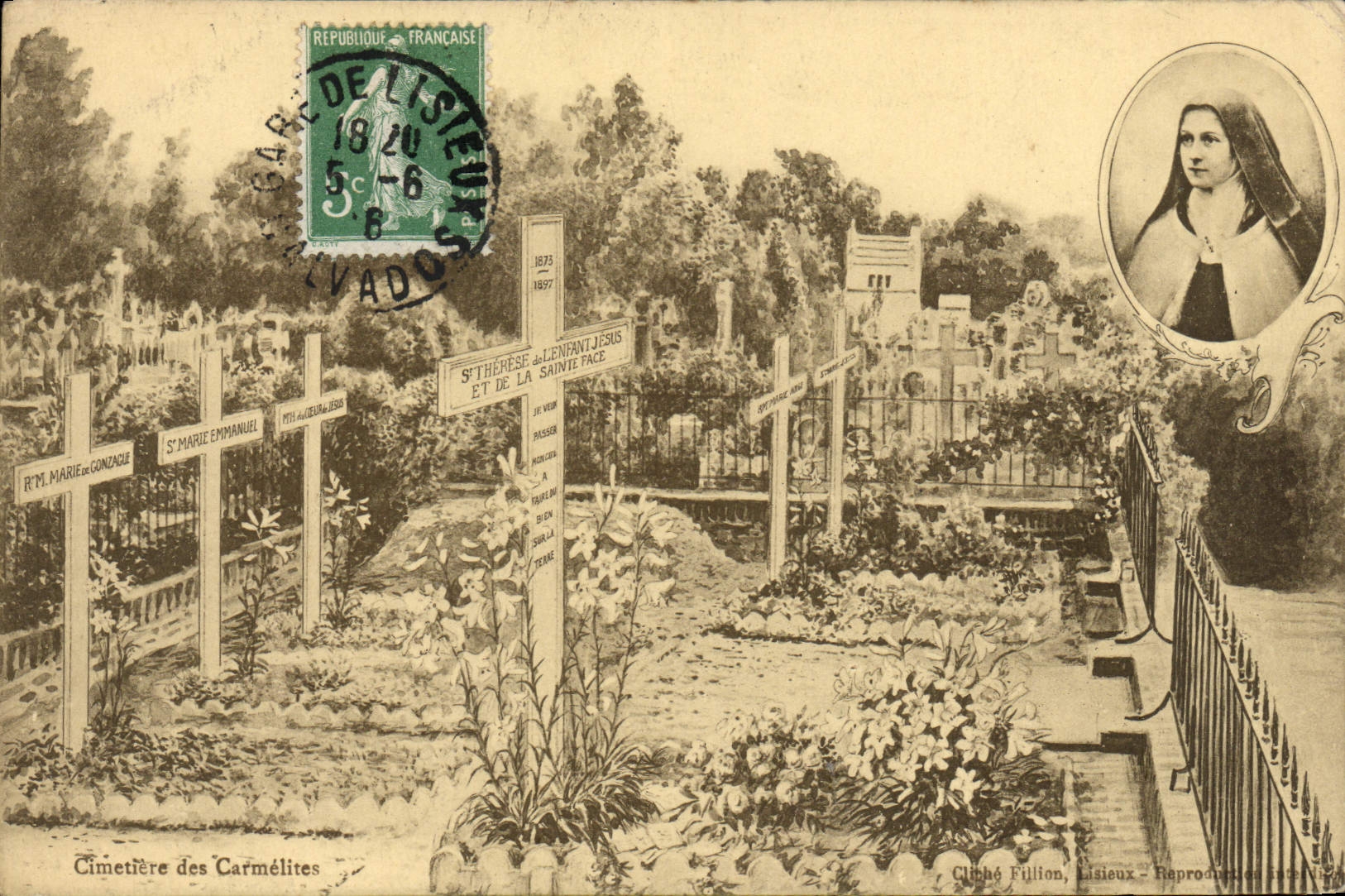Cimetière des Carmélites — Lisieux — Cliché Fillion
