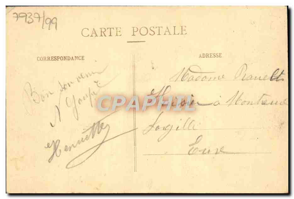 Cimetière des Carmélites — Lisieux — Cliché Fillion — Rückseite