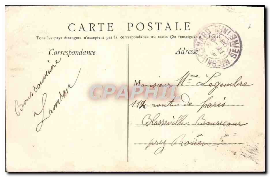 Lisieux — Vue sur le Tourisme et l'Église Saint-Denis — Éditeur non identifié — Reverso