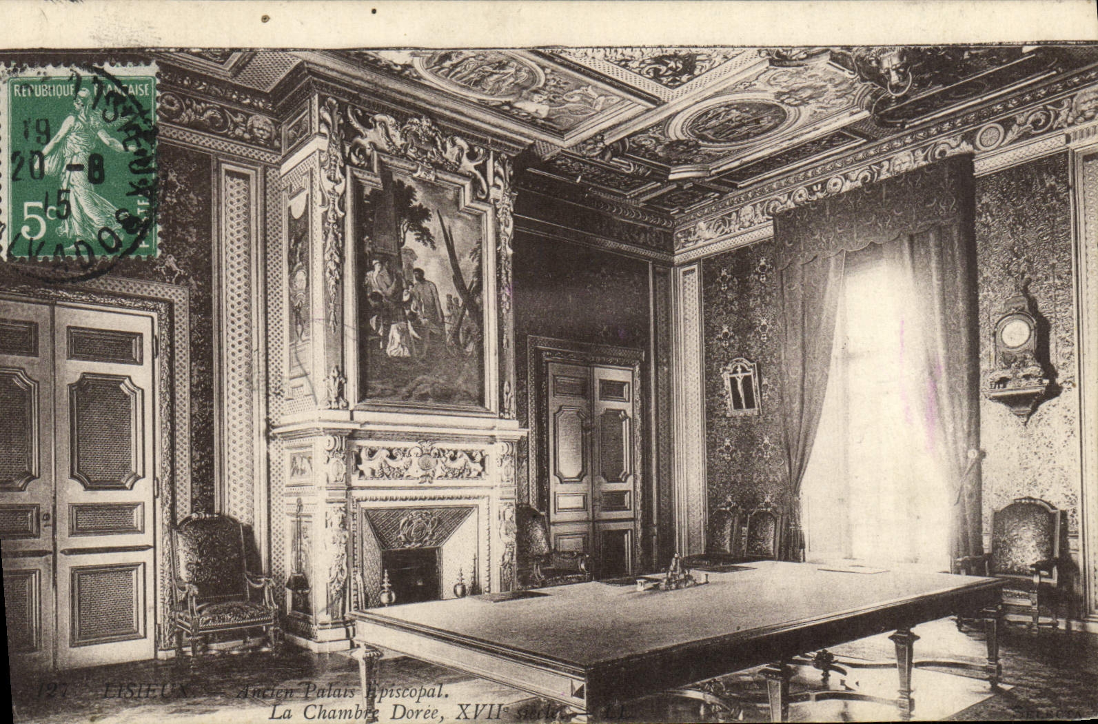 Lisieux - Ancien Palais Épiscopal, La Chambre Dorée, XVIIe siècle