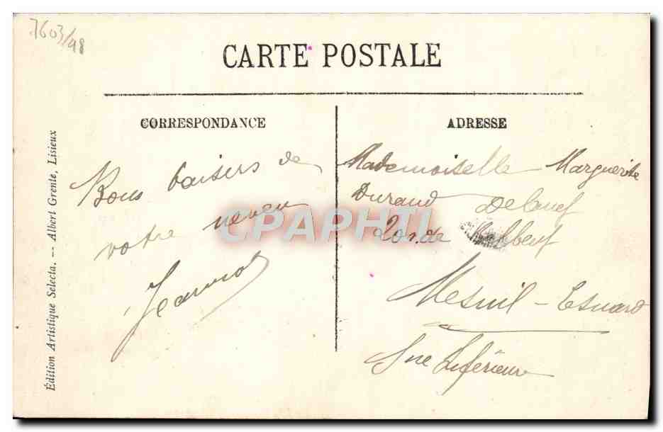 Lisieux - Ancien Palais Épiscopal, La Chambre Dorée, XVIIe siècle — Rückseite