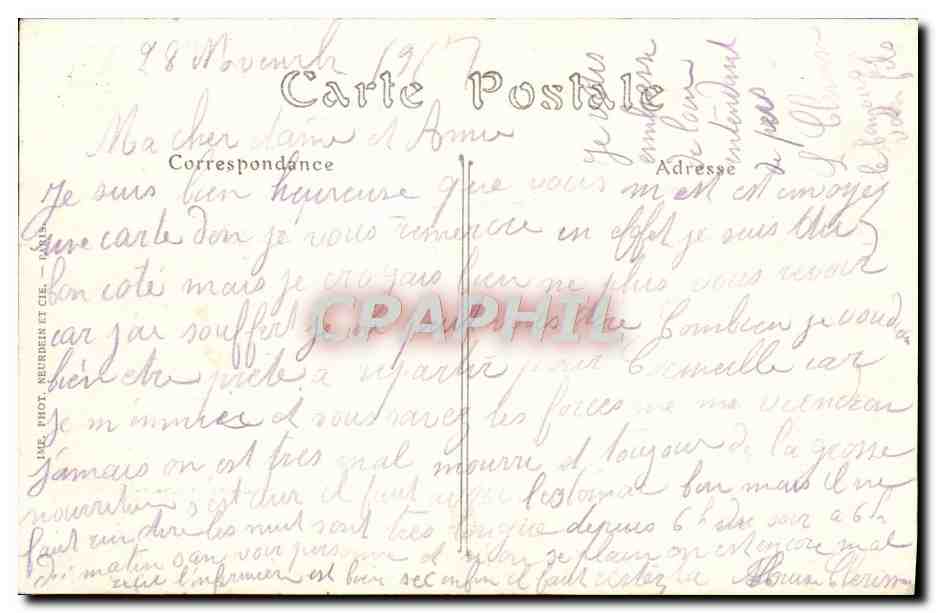 CPA Lisieux Le nouvel hopital pavillon de la chirurgie — Verso