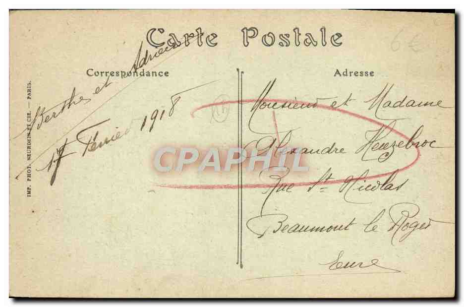 CPA Lisieux Le nouvel hopital pavillon de la chrirurgie — Rückseite