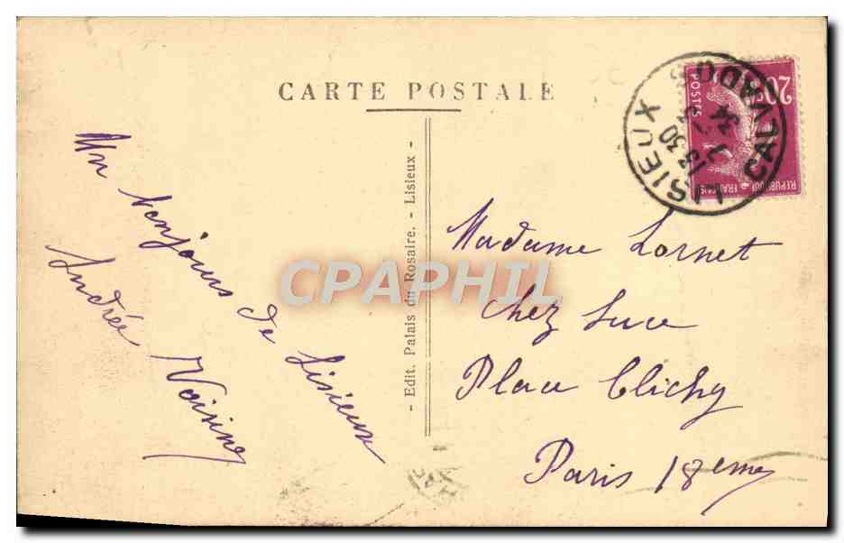 Lisieux — Église Saint-Désir, vue sur la Touques — Palais du Rosaire, n°17 — Achterkant
