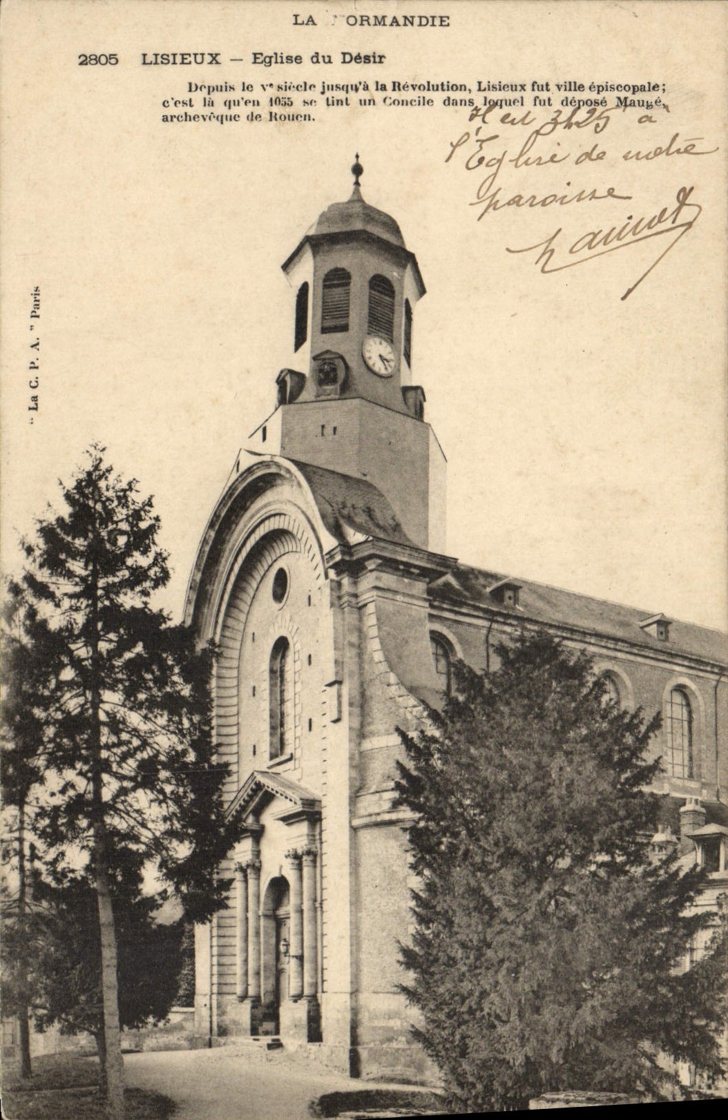 Lisieux — Église du Désir — La C.P.A. Paris, n°2805
