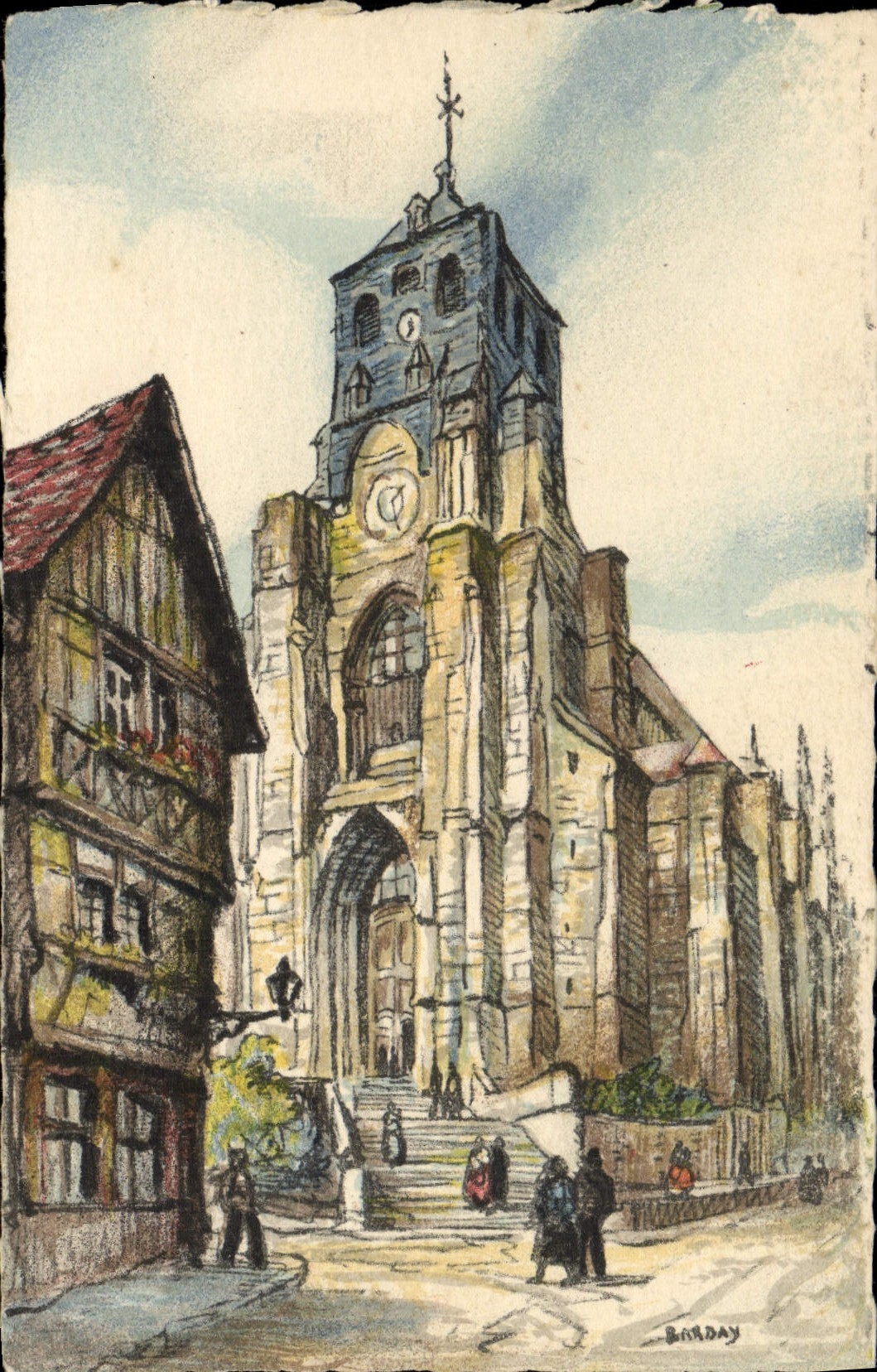 Lisieux - L'Église Saint-Jacques — édition CPAPHIL, n° 3017 D