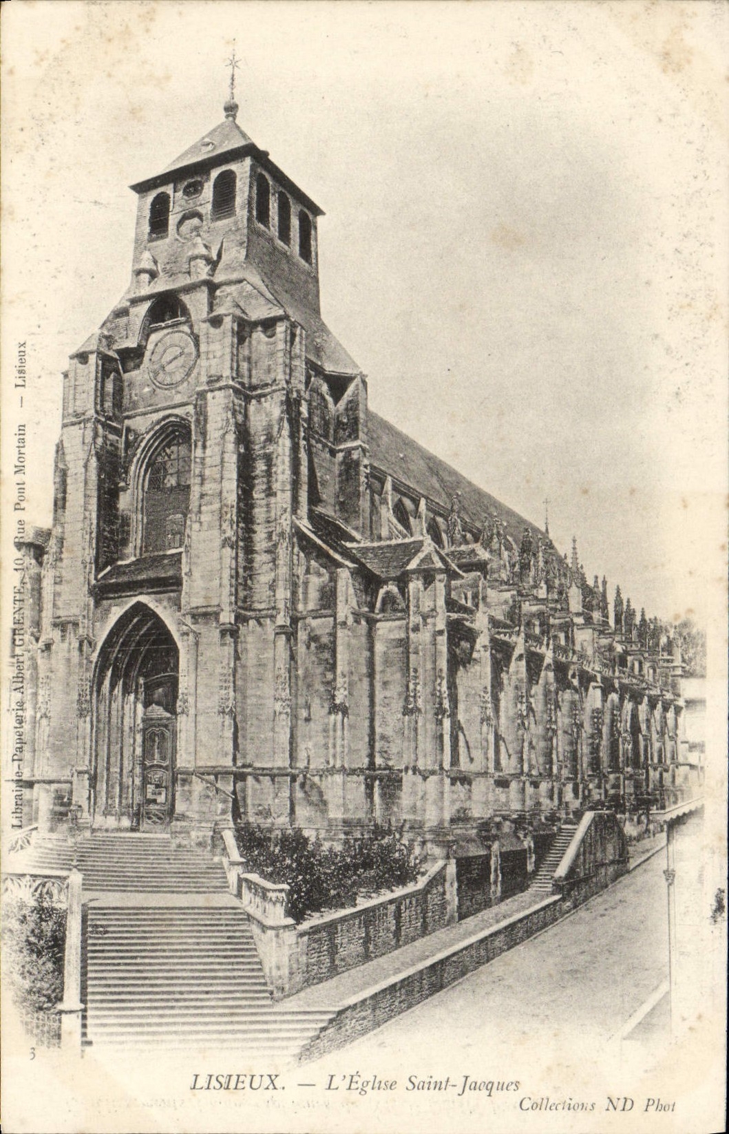 Lisieux — L'Église Saint-Jacques — Librairie-Papellerie Albert Mortin, Lisieux