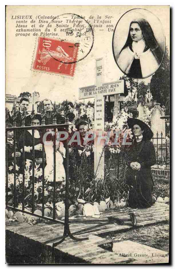 Lisieux (Calvados) — Grab der Dienstmagd Gottes, Heilige Thérèse des Kindes Jesu — Ausgrabung am 6. September 1890 — ND Fotografie — Albert Grente, Lisieux