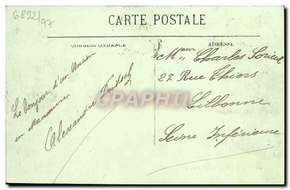 CPA Lisieux Le Jardin Public  — Rückseite
