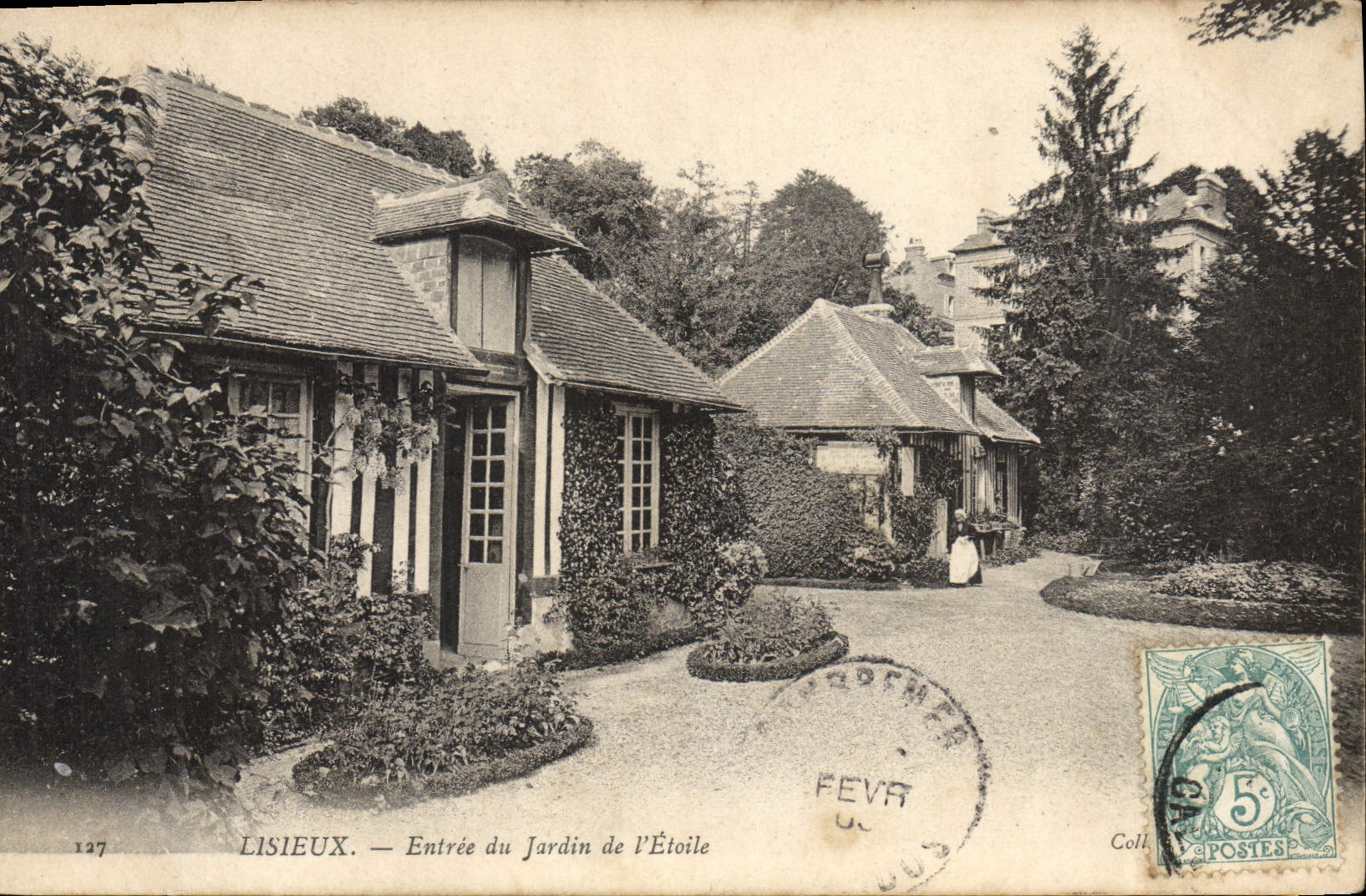 LISIEUX — Entrée du Jardin de l'Étoile — Éditeur : Coll. POSTES, n° 127
