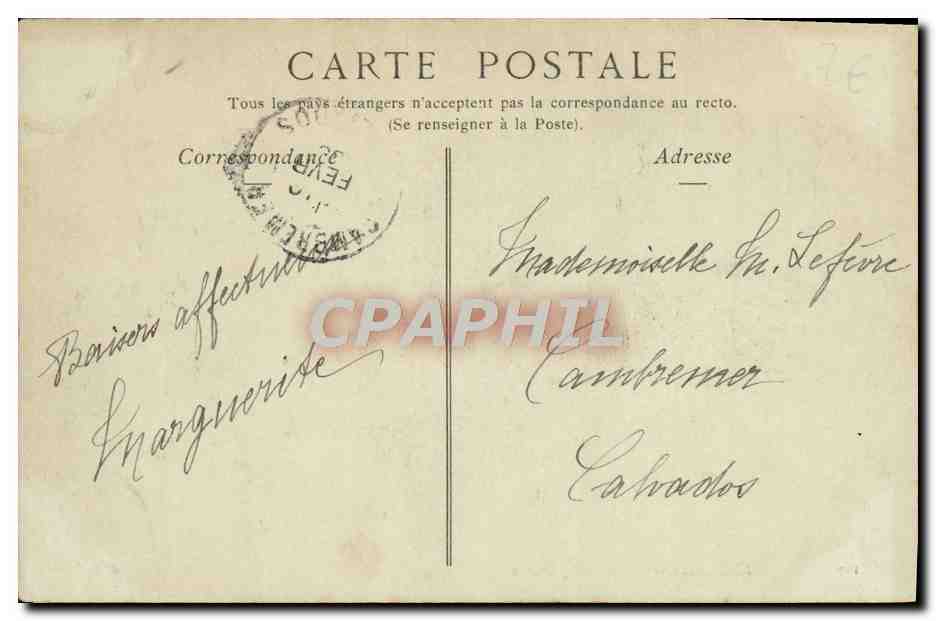 LISIEUX — Entrée du Jardin de l'Étoile — Éditeur : Coll. POSTES, n° 127 — Verso