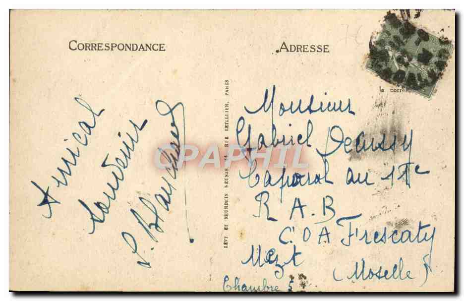 CPA Lisieux Entree du Jardin de L'Etoile  — Verso
