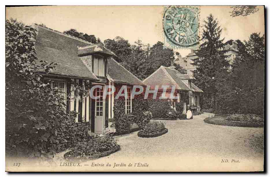 Lisieux — Entrée du Jardin de l'Étoile — ND. Phot.