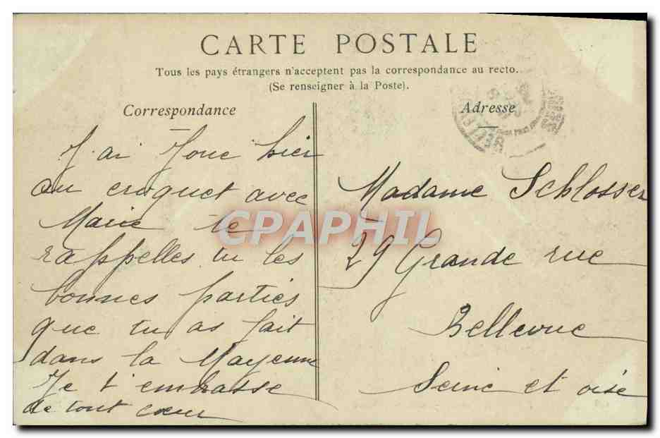 CPA Lisieux Le Jardin de L'Etoile  — Rückseite