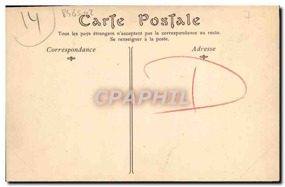 CPA Lisieux Le Jardin de L'Etoile  — Verso