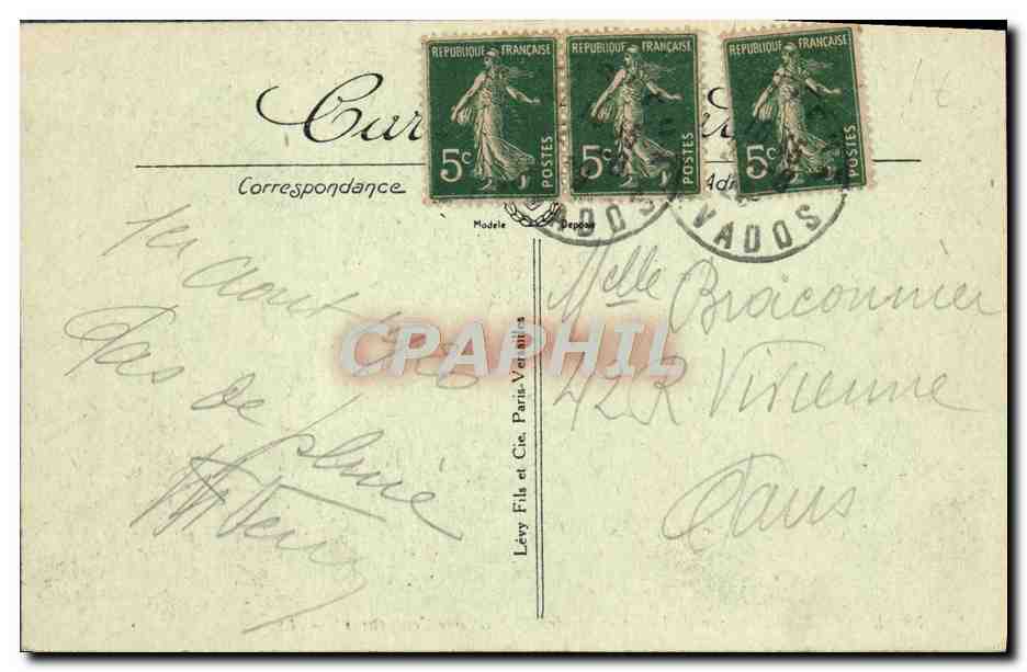 CPA Lisieux Manoir de la Salamandre  — Rückseite