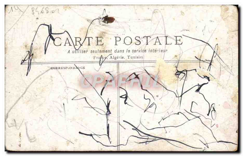 CPA Marche aux Bestiaux a Lisieux  — Rückseite