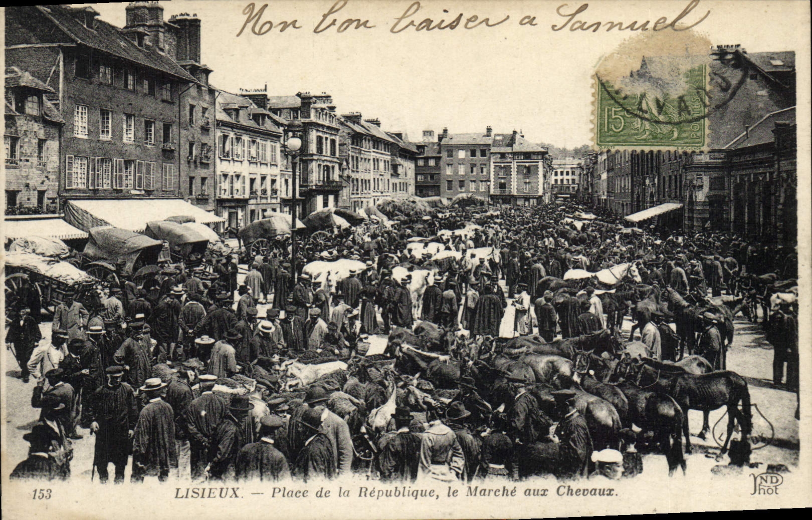 Lisieux — Plaza de la República, el Mercado de Caballos — ND Phot, n°153