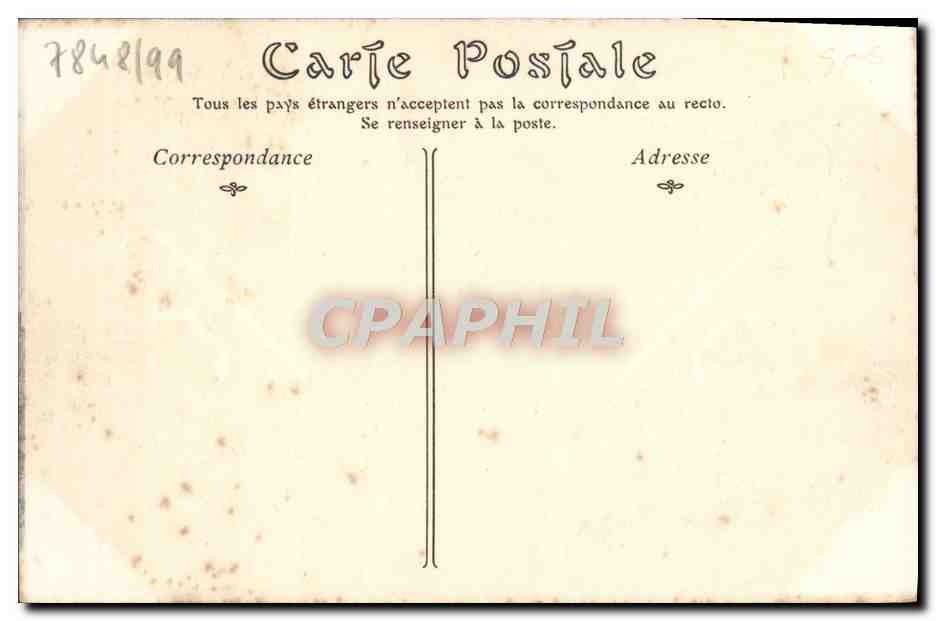 CPA Lisieux La Place Thiers et la Cathedrale  — Verso