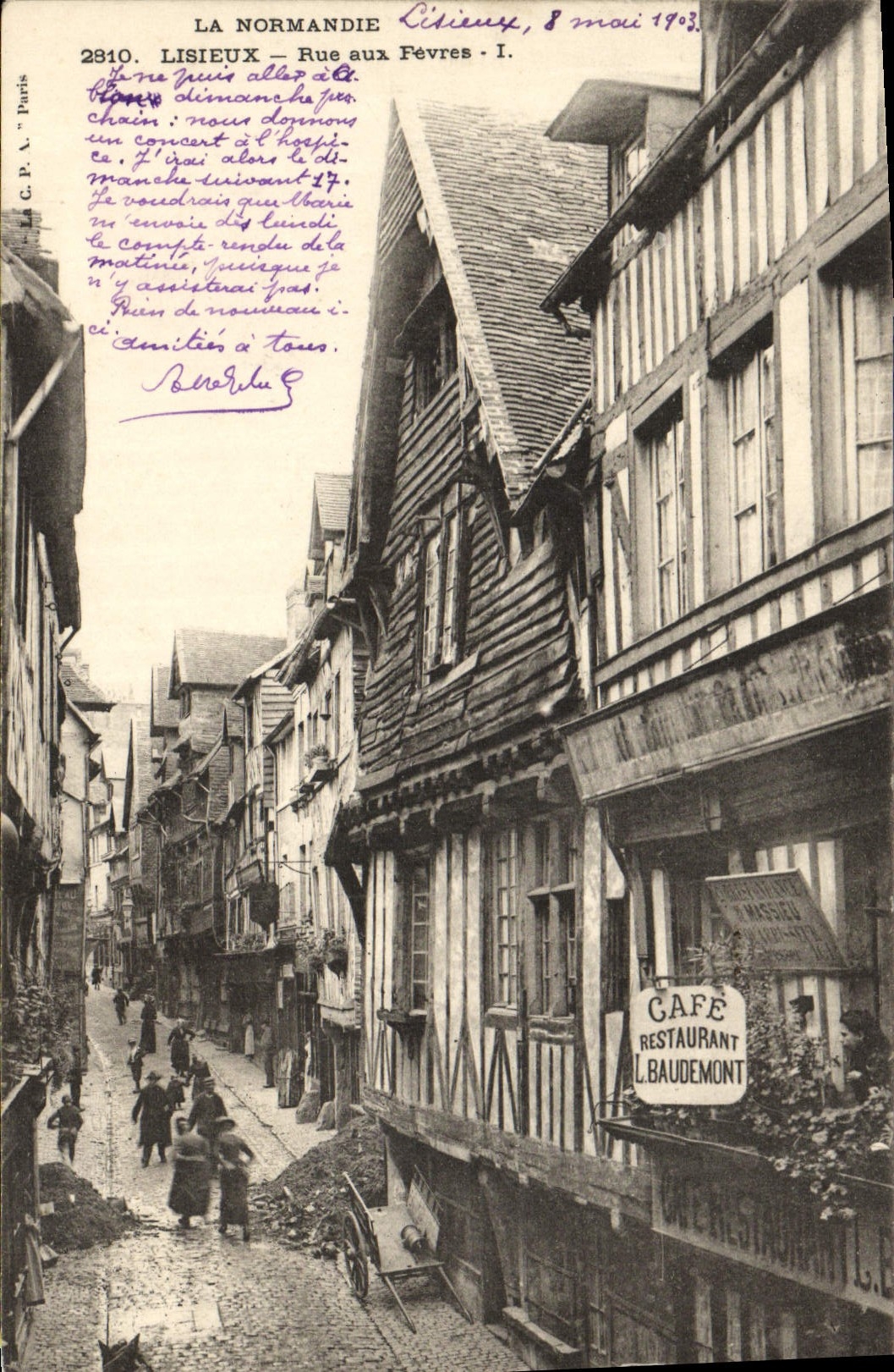 Lisieux — Rue aux Févres — La C.P.A. Paris