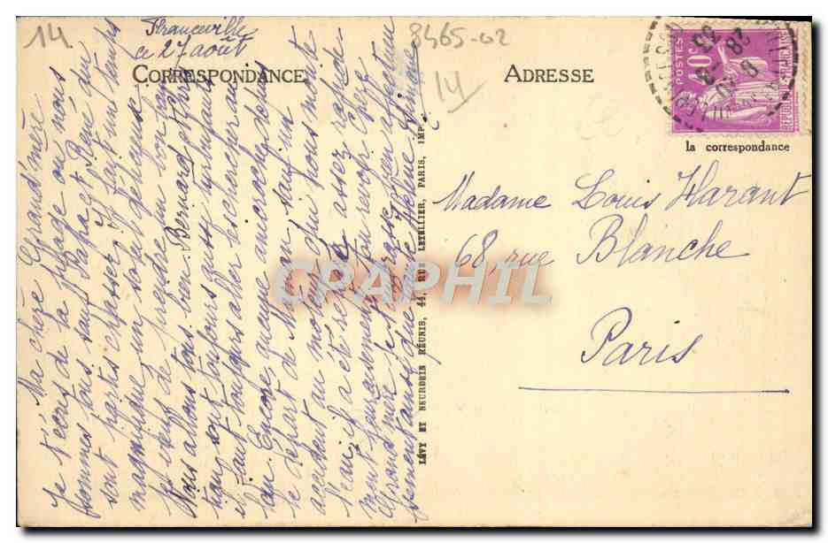 CPA Lisieux La Rue aux Fevres  — Rückseite