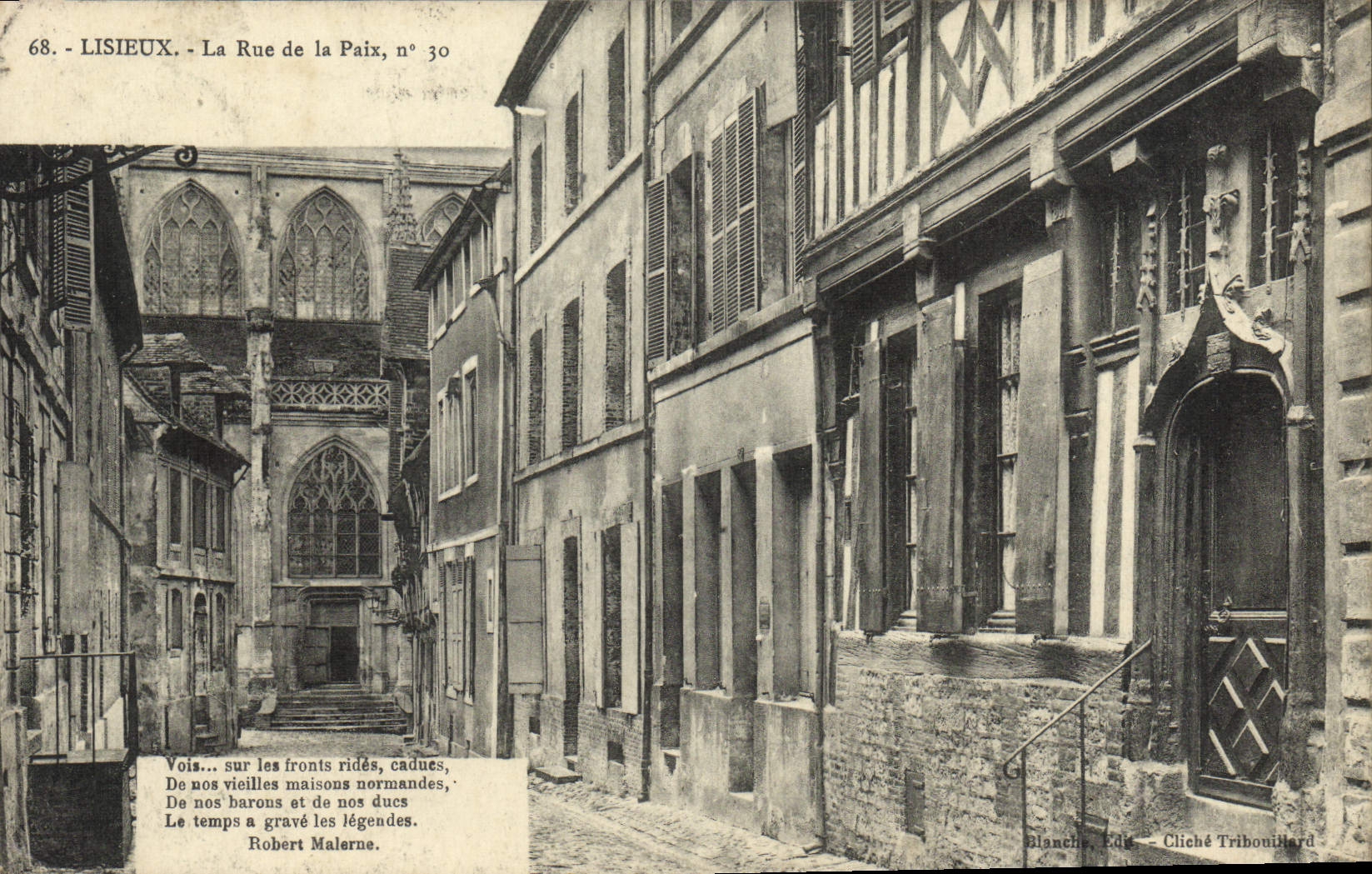Lisieux - La Rue de la Paix, n° 30 — Blanchet, Éd. — Cliché Tribouillard