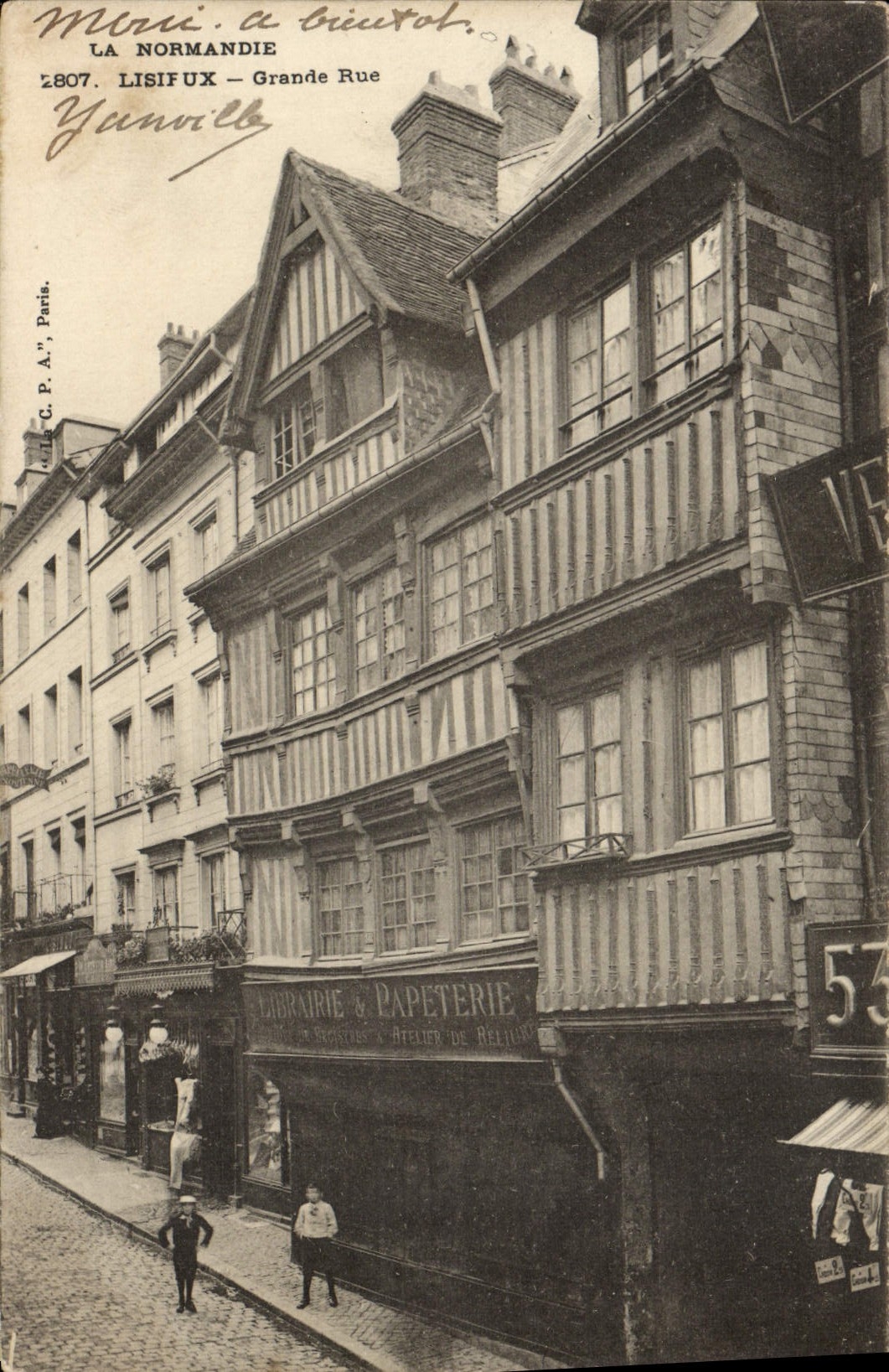 Lisifux — Grande Rue — Librairie & Papeterie — éditeur C. P. A., Paris, n° 2807