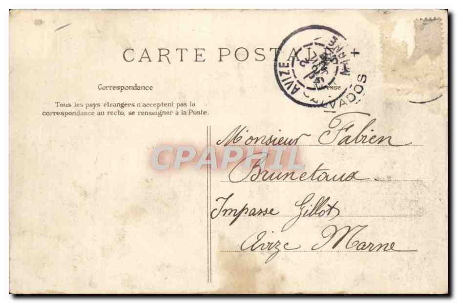 Lisieux — Grande Rue — Dépôt Le Blond, Chabé Tardouillart — Verso