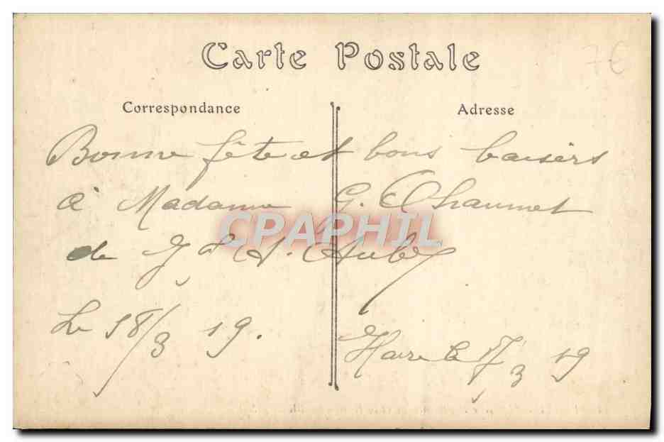 Lisieux — La Rue Pont-Mortain et la Halle aux Blés — ND. Léon Lepautre, 34 — Verso