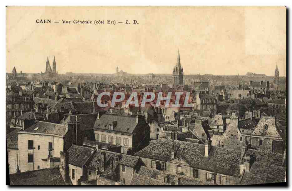 CAEN — Vue Générale (côté Est) — L. D. - Anverso