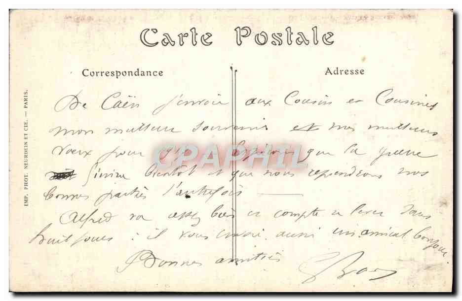 Caen — Vue générale prise de l'Abbaye aux Dames — ND. Phot. — Reverso