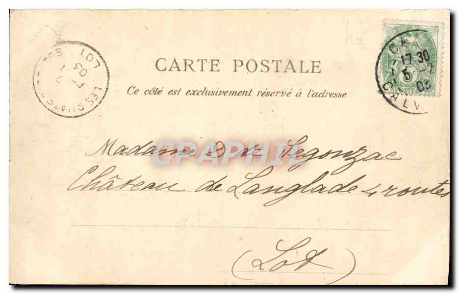 Caen — Vieilles Maisons, rue Saint-Pierre — Éditeur : C. Levrand — Verso