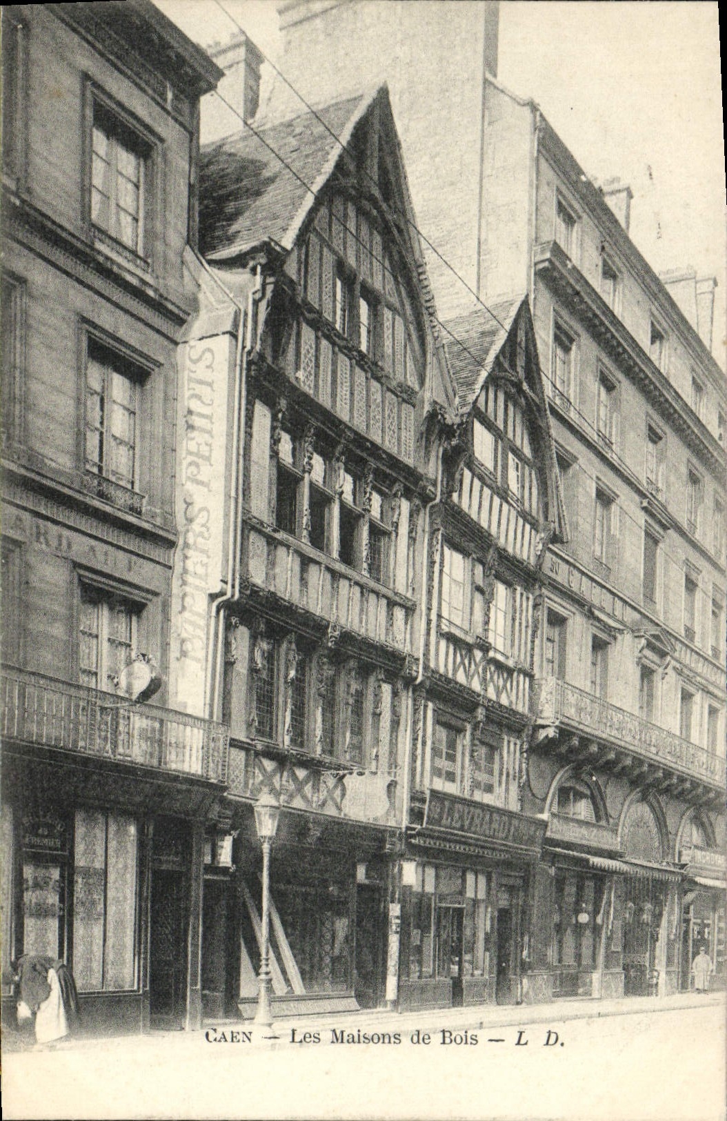 CPA Caen Les Maisons de Bois Levrard