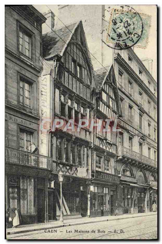 CPA Caen Les Maisons de Bois Levrard