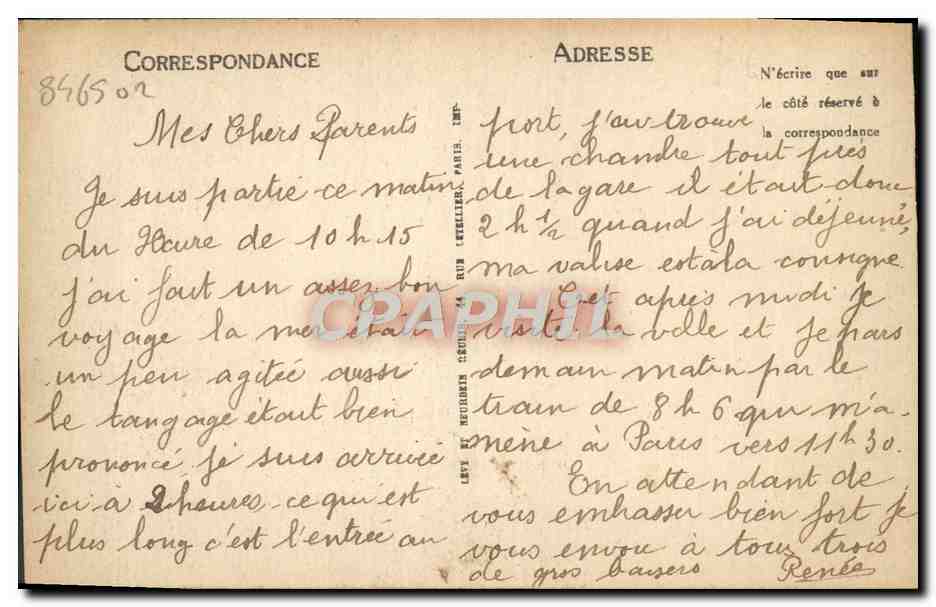 CPA Caen Vieilles Maisons rue Saint Pierre Levrard — Verso