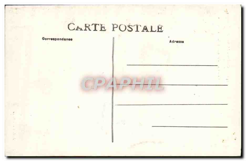 CPA Caen Maisons des Quatrans Rue de Geole  — Verso