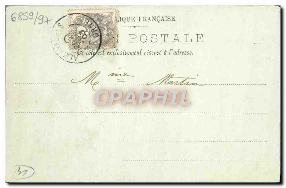 CPA Caen L'Ancien Hotel de Than Les lucarnes — Verso