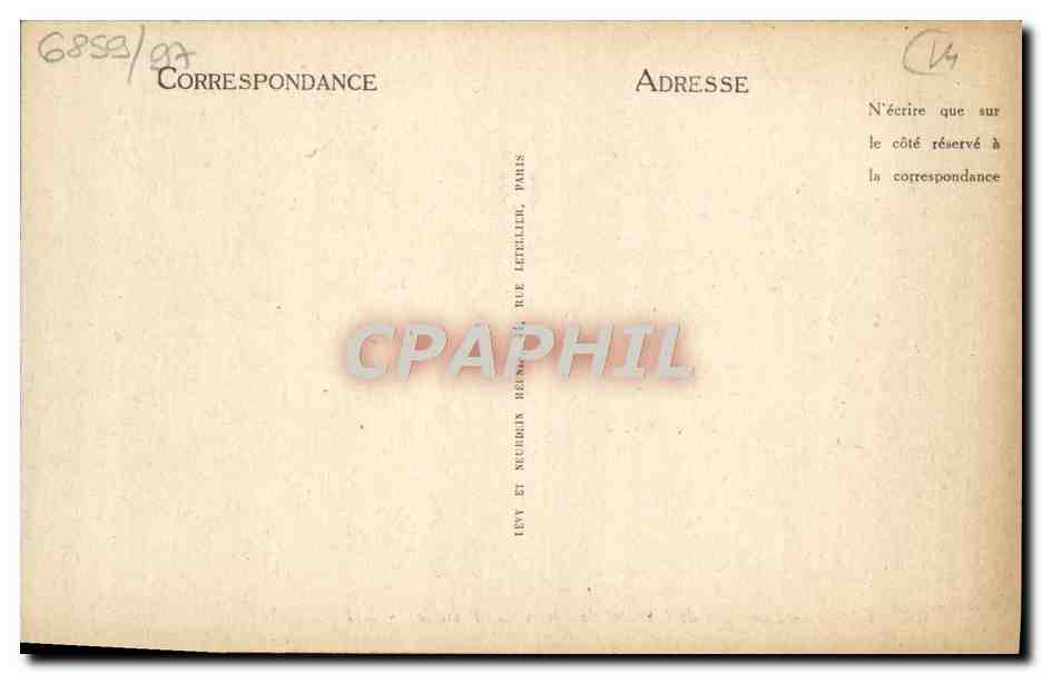 CPA Caen Lucarnes de L'Hotel de Than — Verso